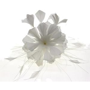 Buy cheap 10*15 cm Stripped Goose Feather Flower Mount with Chicken Feather from wholesalers
