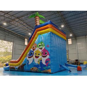 Buy cheap PVC Commercial Inflatable Slides Tropical Palm Shake Baby Theme Inflatable Slide With Pool For Kids And Adults from wholesalers