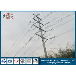 Buy cheap Custom 220KV Electrical Steel Power Transmission Poles , Electrical Power Poles from wholesalers