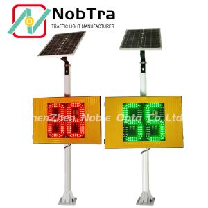 Buy cheap CE Certified 2 Color Solar Radar Traffic Signal for Overspeed Enforcement from wholesalers