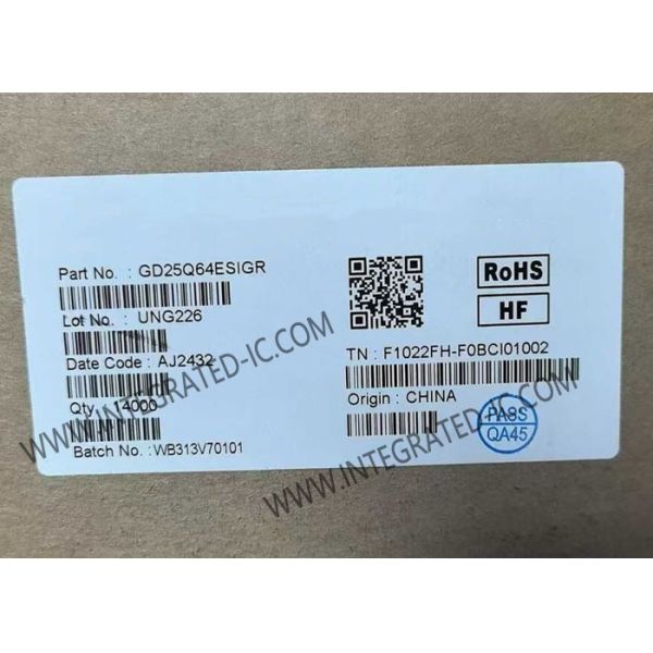 Buy cheap GD25Q64ESIGR 64Mbit NOR Flash Memory IC with 133 MHz SPI - Quad I/O in 8-SOP Package for 2.7V ~ 3.6V Applications from wholesalers