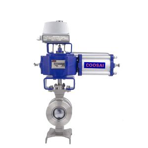 Buy cheap Stainless Steel Segment Ball Valve for Beverage Food Processing Smooth and Precise Control from wholesalers