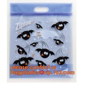 Buy cheap Plastic mini size candy bag printed custom cello bag halloween treat bags,decoration handbag child gift non woven Hallow from wholesalers