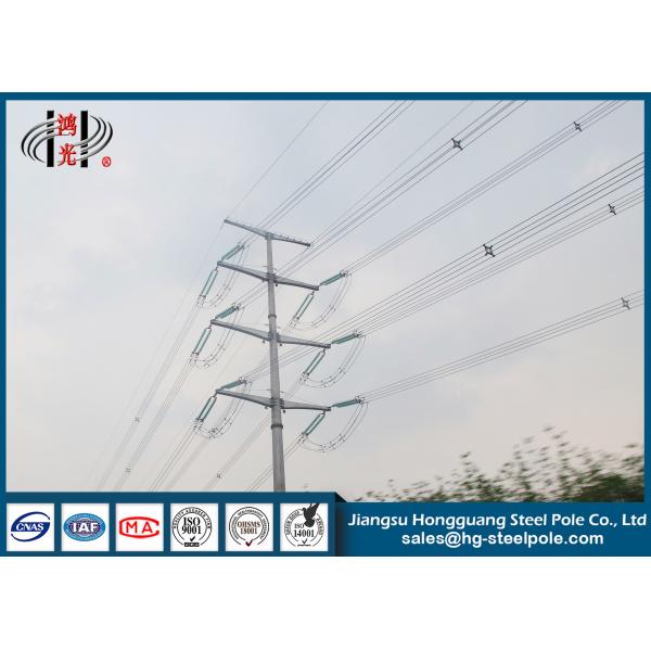 Buy cheap Custom 220KV Electrical Steel Power Transmission Poles , Electrical Power Poles from wholesalers