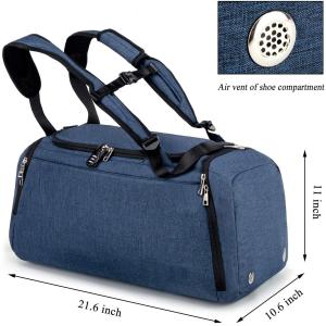 Buy cheap Gym Weekender Oversized Travel Duffel Bag With Shoe Pouch Wet Pocket from wholesalers