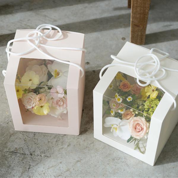 Quality Custom Logo Printed Cardboard Paper Flower Boxes Recycled Materials for sale