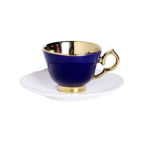 Buy cheap Porcelain Fashion Coffee Cupss 120ml With Electroplating Gold Plated from wholesalers