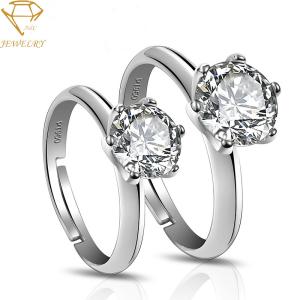 Buy cheap 3A Cubic Zirconia Adjustable Wedding Rings For Arthritic Fingers from wholesalers