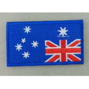 Heat Cut Custom Embroidered Badges , Professional Garment Accessories Custom