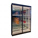 Buy cheap Eye-Catching High Brightness LED Light Glass Display Case for Wine and Beer Display from wholesalers