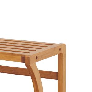 Buy cheap ODM Sustainable Bamboo Towel Rail Rack Wall Mounted Shelf from wholesalers