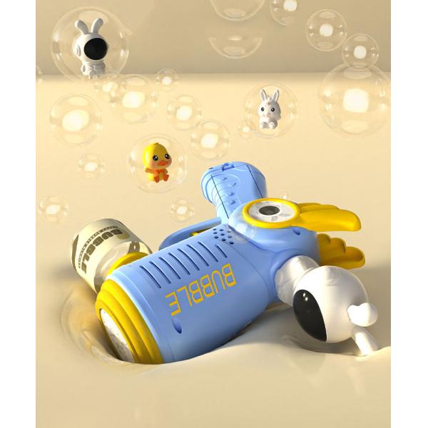 Unisex Fully Automatic 10 Hole Electric Bubble Blowing Toy for Children Cartoon Gift