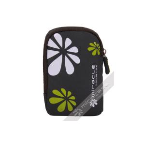 Custom Purple / Black Functional Soft Polyester Slim Digital Camera Bag