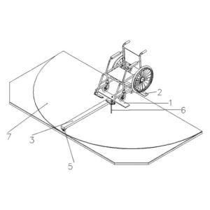 Buy cheap 5127-HD Wheelchair Turning Radius Test Bench  with Steel Frame from wholesalers