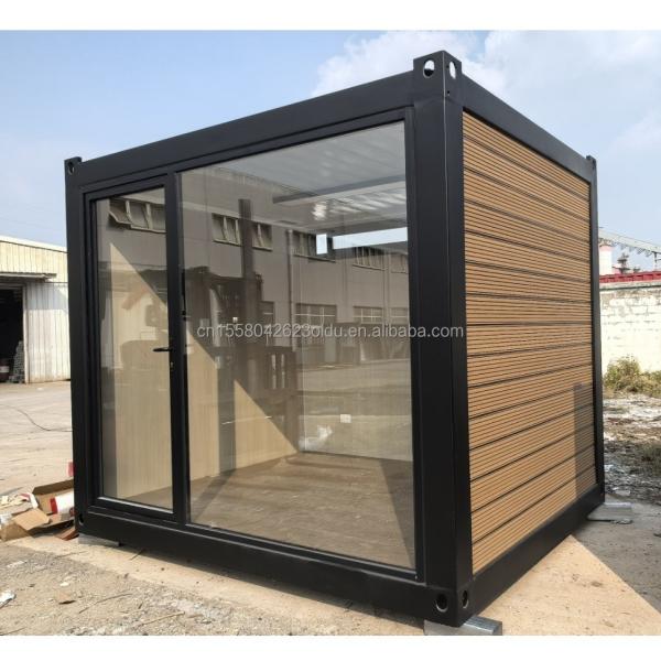 Quality Main Structure Galvanized Steel Square Tubes 10ft 20ft Prefabricated Container Wooden House for Office Assembly House for sale