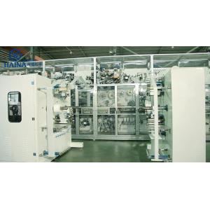 Buy cheap HAINA 85% Efficiency 380V 50HZ Diaper Manufacturing Machine from wholesalers