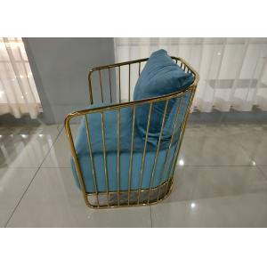 Buy cheap Luxurious Velvet 59cm 76cm Wrought Iron Sofa Set from wholesalers