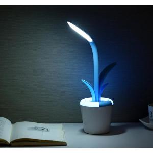 USB Rechargeable LED Desk Eye-protecting Kaffir Lily Reading Lamp For Children