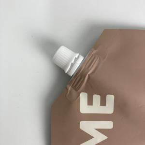 Moisture Proof Custom Spout Pouch For Gel Food Grade Flat Bottom Pouches