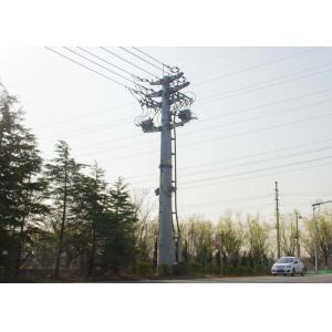 Buy cheap 10KV Q235B Steel Transmission Pole , CO2 Welding Transmission Line Pole from wholesalers