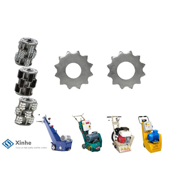 12pt Scarifier Tct Cutters Blastrac Scarifier Accessories On Cutter Drum