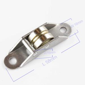 Buy cheap 15mm Width Single U Groove Nylon Roller Wheel for Sliding Window Free Sample and Steel Frame from wholesalers