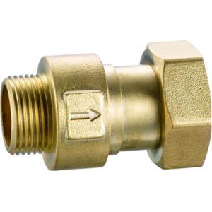 3106 Water Meter Brass Check Valve Spring Type DN15 DN20 DN25 with Male Threads
