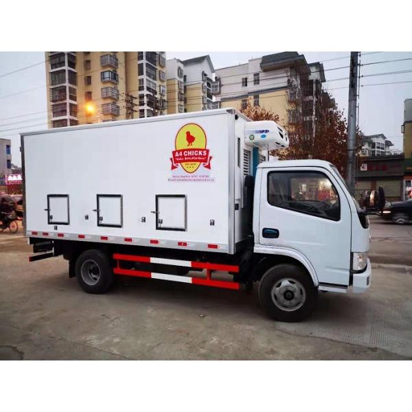 Quality Dongfeng LHD Double Temperature Day Old Chicken Transport Truck for sale
