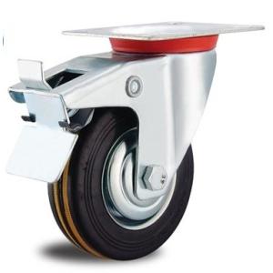 Buy cheap 6 Inch Double Locking Casters Swivel Castors With Brakes Lockable Wheels 160mm from wholesalers