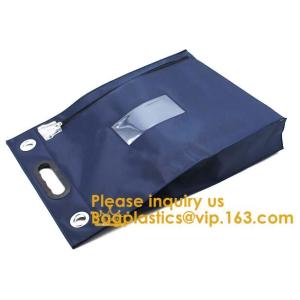 Bank Locking Document Security Bag Deposit Bank Bag Custom Multi Function Cash