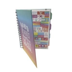 200pp 2022 A5 Office Spiral Notebook Planner Hardcover Wire O