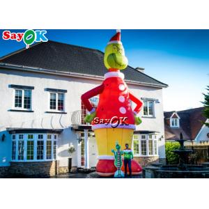 Buy cheap 8.5M Inflatable Cartoon Character Model Blow Up Grinch Outdoor Christmas Decoration from wholesalers