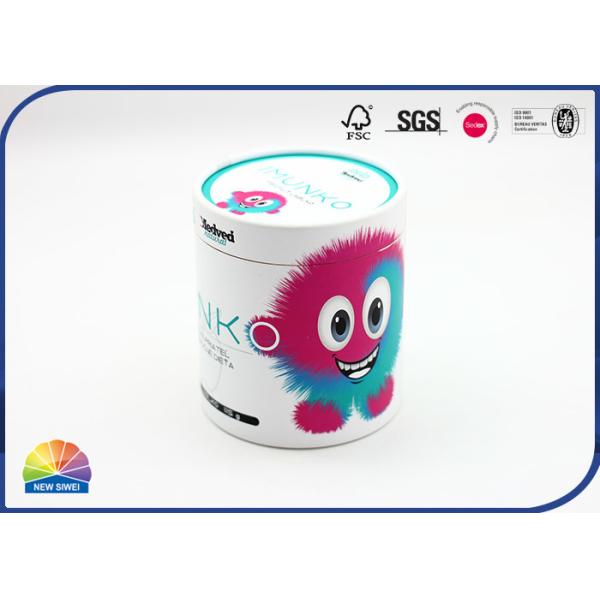 Glossy Varnishing Paper Packaging Tube Customized Food Grade White Cardboard