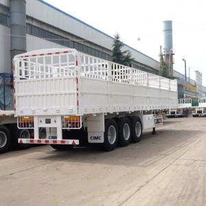China 60 Ton Payload CIMC Livestock Cargo Fence Semi Trailer on sale