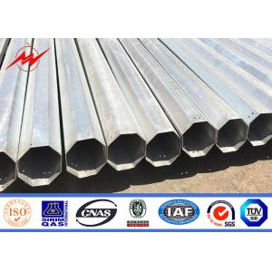 China 30ft 35ft 40ft Electrical Power Pole Hot Dip Galvanized Steel For Distribution on sale