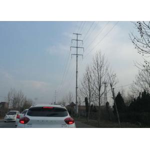 Buy cheap 220kv Tubular Transmission Tower , Electricity Pole Polygon Overhead Line Tower from wholesalers