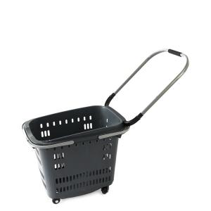 Buy cheap 395MM 45L Grocery Handheld Shopping Baskets With Handles Roller Container from wholesalers