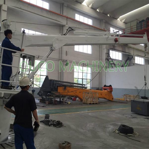 Buy cheap 2t Small Marine 10m Telescopic CCS Ship Deck Cranes from wholesalers