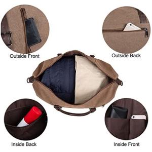 Buy cheap Canvas Waterproof Weekender Bag Overnight Totes Rolling Duffel Bag from wholesalers