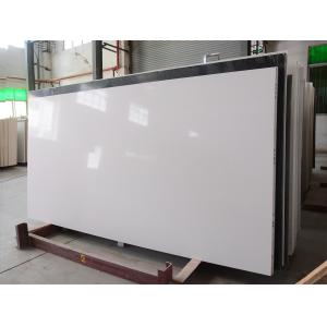 Super White Kitchen Tops 12mm 30mm Artificial Quartz Stone
