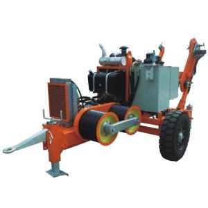 Buy cheap Cummins Engine Cable Stringing Equipment 90KN Hydraulic Cable Puller Winch from wholesalers