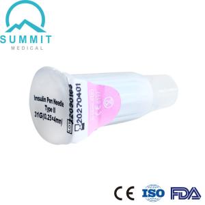 China Sterile Diabetic Safety Needles  with Single-Ended Protection 31G 4mm on sale