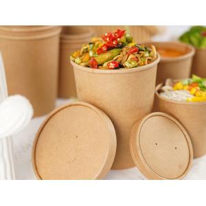 Buy cheap 50oz 1500ml Disposable Paper Bowls With Lids Custom Logo from wholesalers
