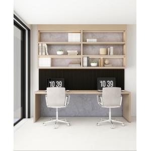 Buy cheap Modern Custom Bookshelf Design Office Desk Bespoke White And Black Bookshelf product