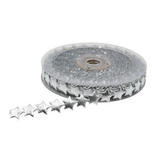 Buy cheap 15mm*15m Ultrasonic Star Wired Ribbon Plain Pattern Jacquard Ribbon from wholesalers