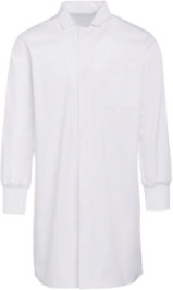 Buy cheap Two Sides Insert Pocket Dustcoat White Rib Knit Cuff Work Clothes from wholesalers