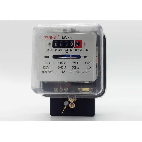 Buy cheap Class 2.0 Mechanical Electricity Meter , Transparent Cover KWH Meter Analog 1 Phase from wholesalers