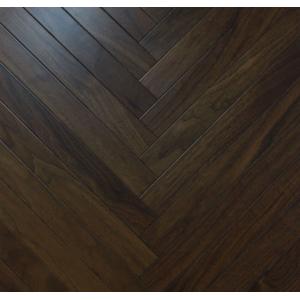 Buy cheap Smooth American Walnut Herringbone Parquet Flooring For Residential product