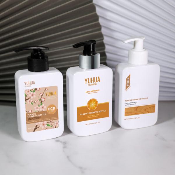 Buy cheap 200ML Empty Plastic Bottle PET Square Shape For Shampoo from wholesalers