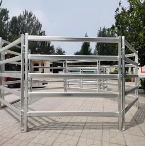 Buy cheap 5 Rails Galvanized Oval Tube Metal Cattle Sheep Fence Panel  from wholesalers